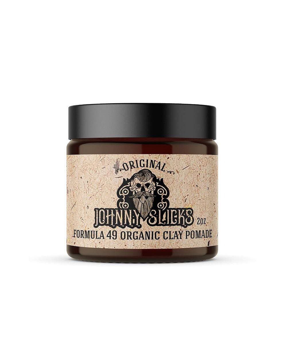 Johnny Slicks Formula 49 Clay Pomade | Firm Hold and Matte Finish |2 oz | Original Scent