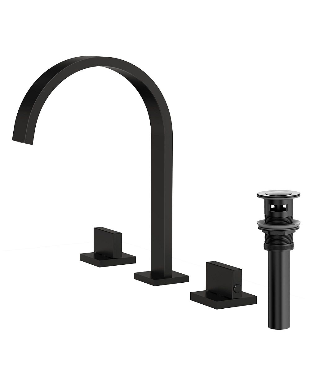 EVERSTEIN Widespread Bathroom Faucet 3 Hole, 2-handle Bathroom Sink Faucet with Drain Assembly Chrome