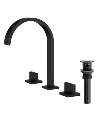EVERSTEIN Widespread Bathroom Faucet 3 Hole, 2-handle Bathroom Sink Faucet with Drain Assembly Chrome