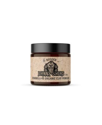 Johnny Slicks Помада для волос Formula 49 Clay, сильная фиксация, матовый финиш, 2 oz, аромат Rugged