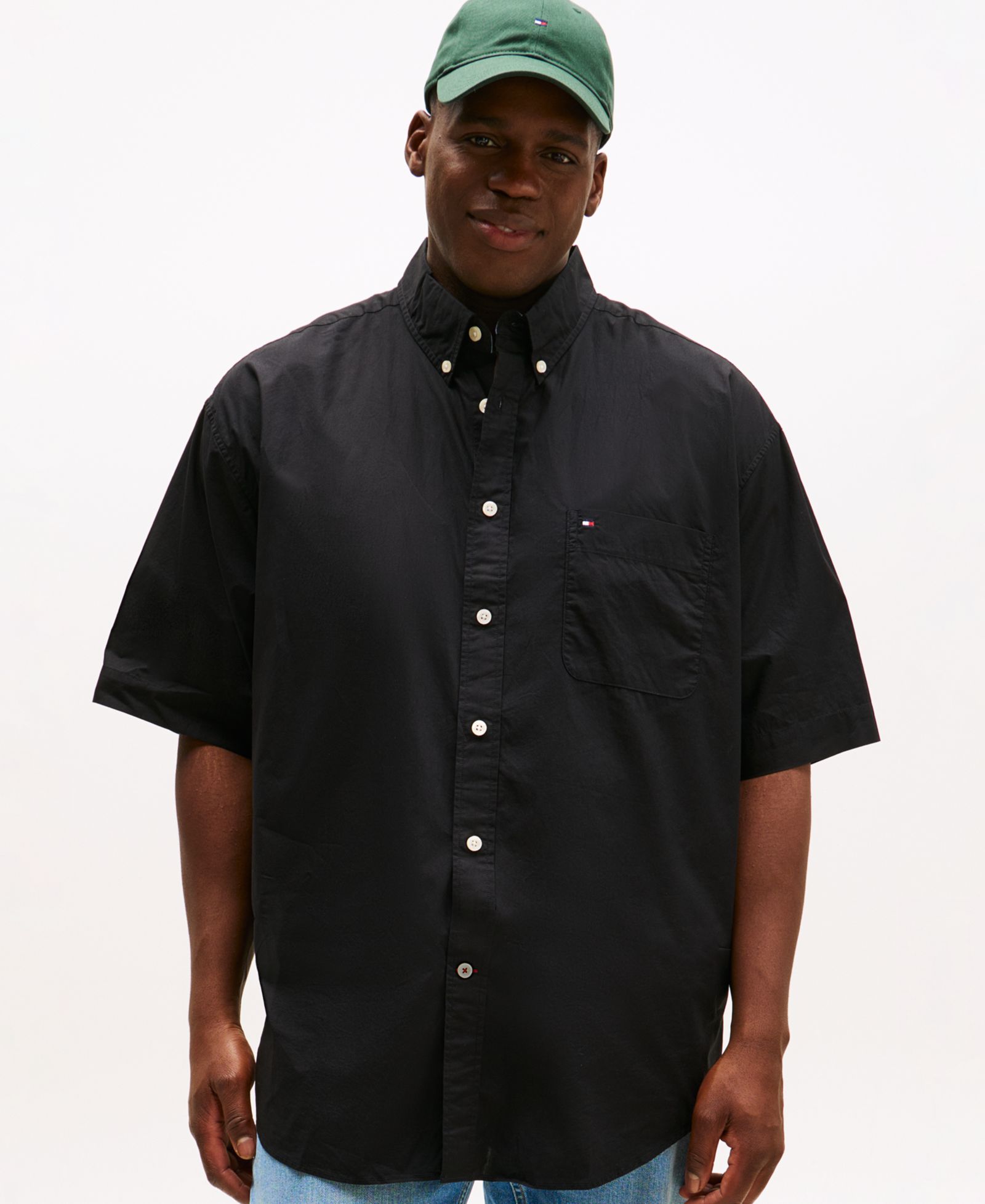 Tommy Hilfiger Men's  Big & Tall Maxwell Short-Sleeve Button-Down Shirt