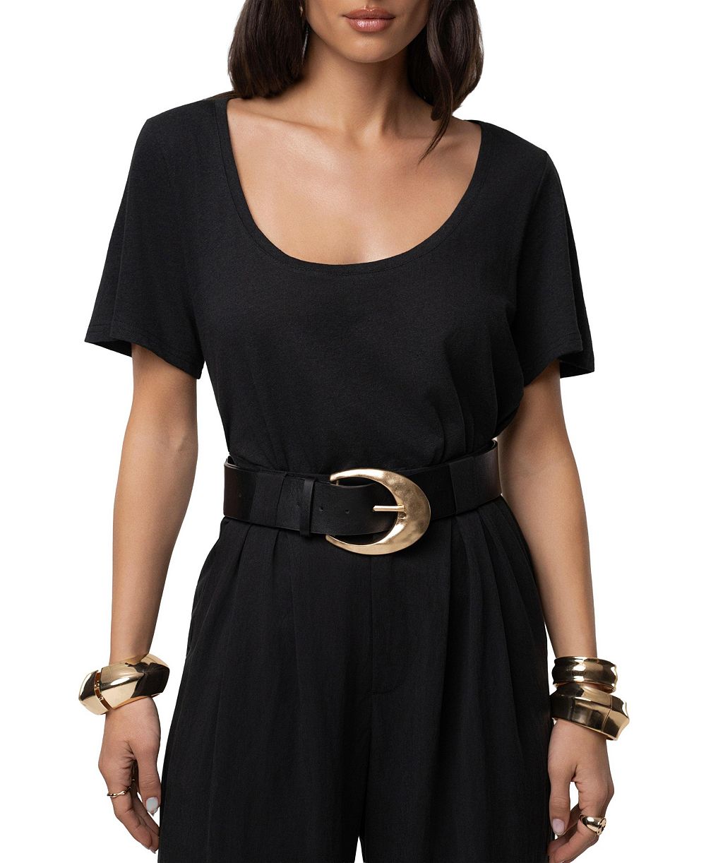 JLUXLABEL Women's at Ease Scoop Top
