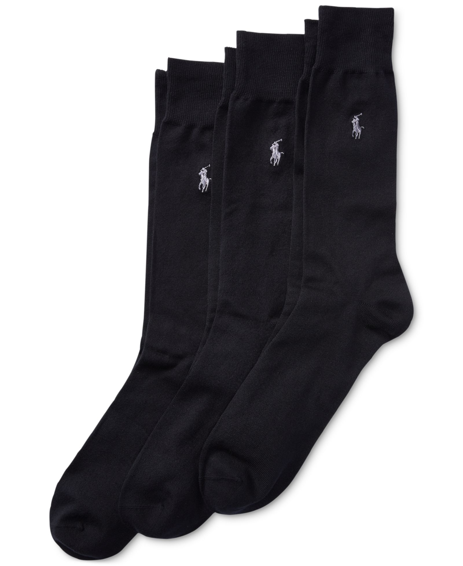 Polo Ralph Lauren Men's Supersoft Dress Socks, 3-Pack
