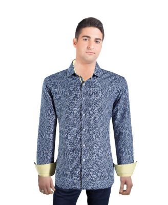 Elie Balleh Men's Slim Fit Floral Button-Down Shirt