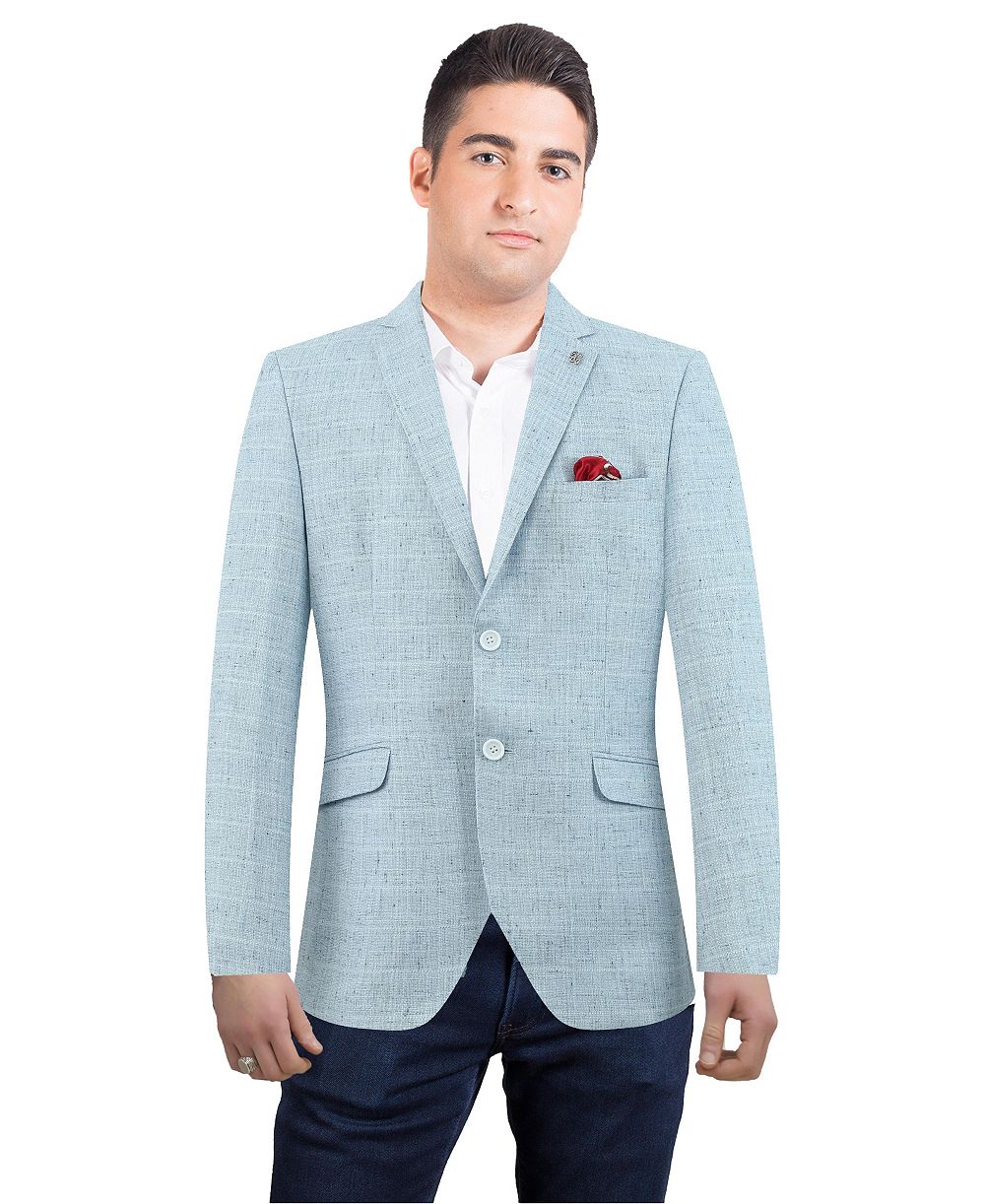 Мужской приталенный блейзер Elie Balleh Solid Slim Fit Sports Coat