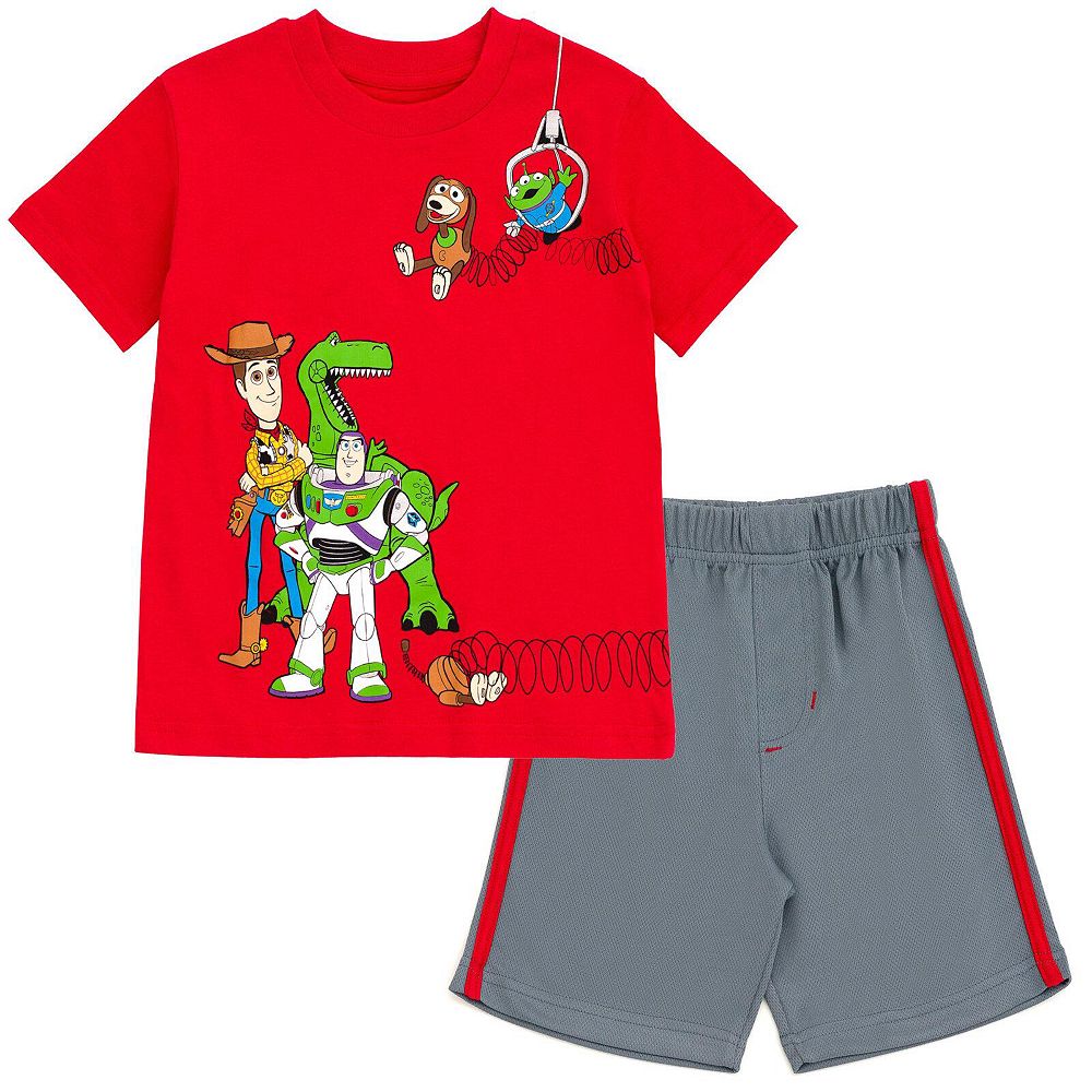 Toy Story Toddler Boys' Athletic 2-Piece T-Shirt and Shorts Set