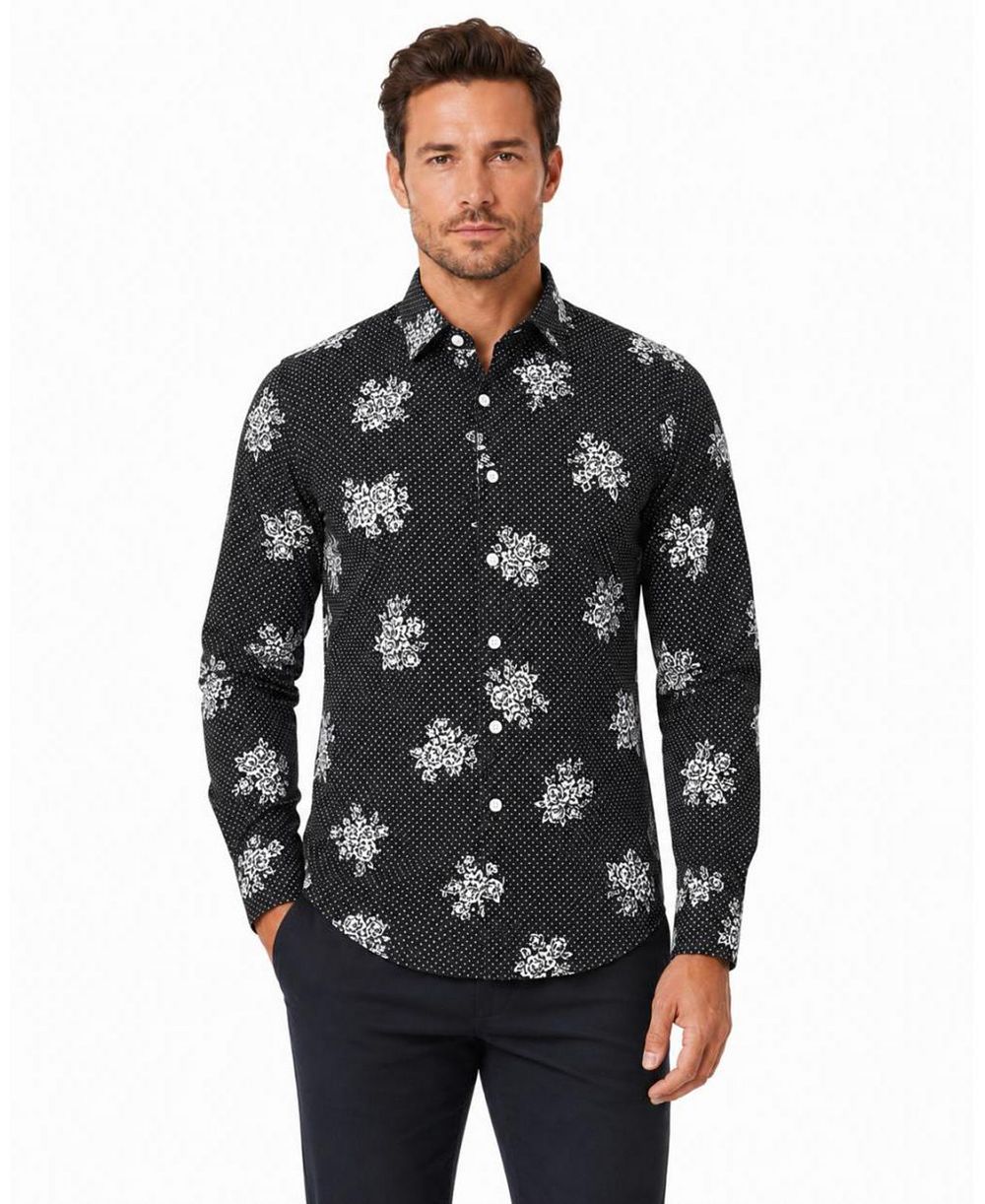 Elie Balleh Men's Slim Fit Button-Down Shirt