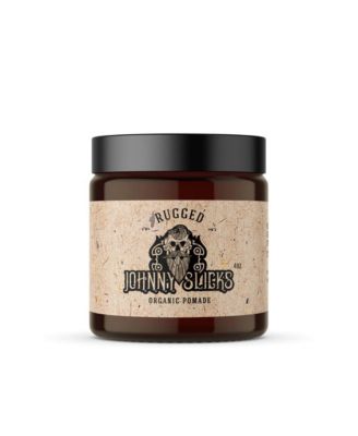 Johnny Slicks Oil Based Pomade | Low to Medium Hold and High Shine Finish | 4 oz  | Rugged Scent