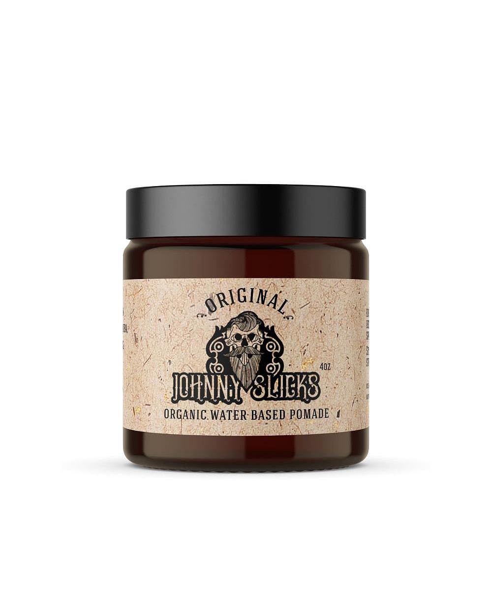 Johnny Slicks Water Based Pomade | Strong Hold and High Shine |4 oz |Original Scent