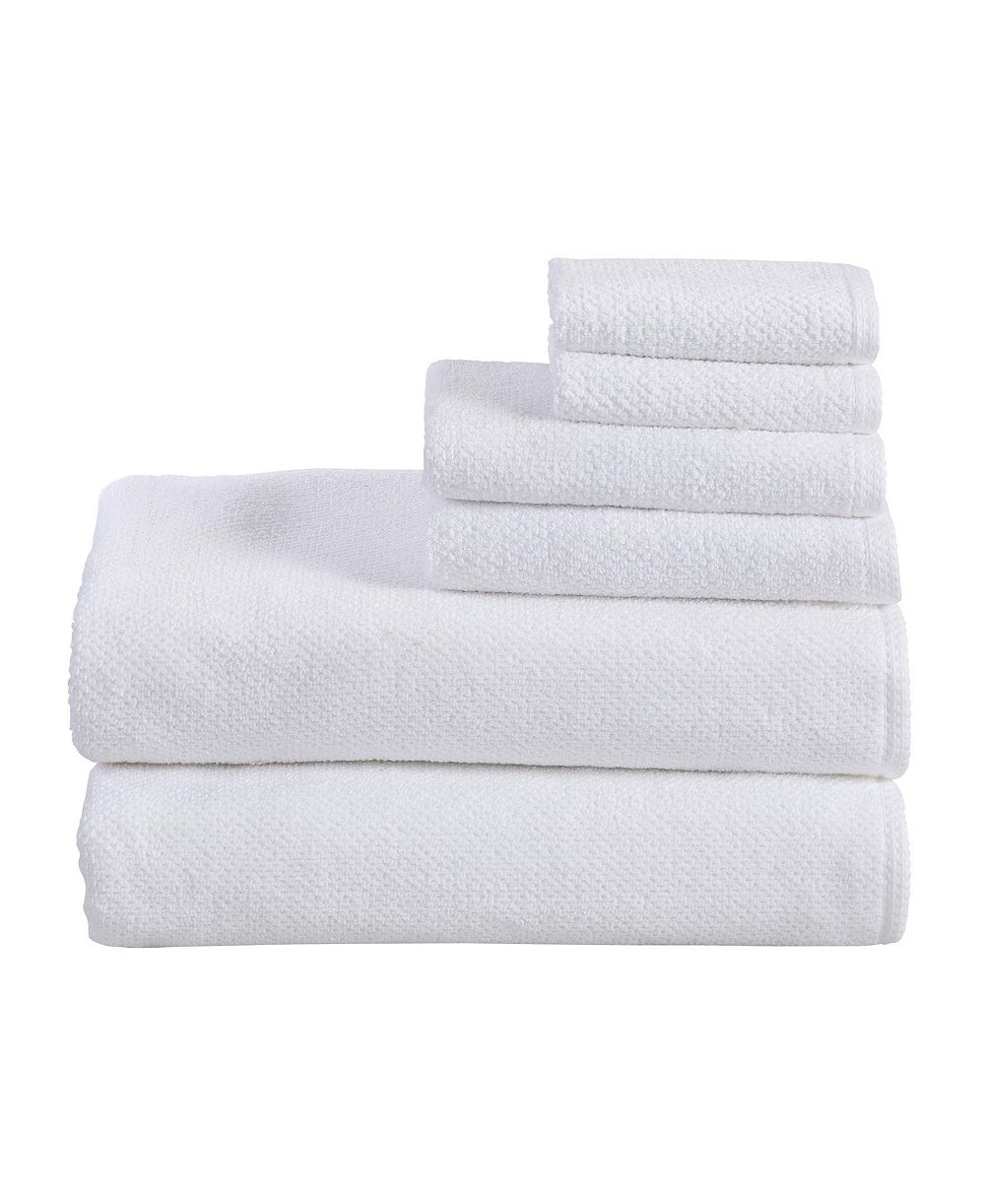 Linery & Co  Luxury Cotton Textured 6pieces  Bath Sheet Set