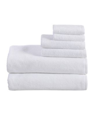 Linery & Co  Luxury Cotton Textured 6pieces  Bath Sheet Set