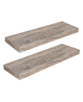 Slickblue Set of 2 Wall-Mounted Shelves for Display, Storage and Home Decor
