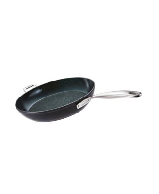 Cuisine::pro® Green Stone Aluminum 12.5" Frypan with Helper Handle