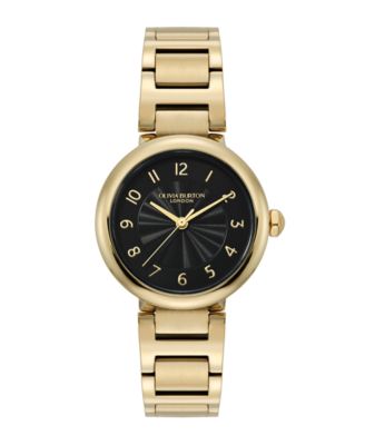 Olivia Burton Women's Pembroke Gold-Tone Stainless Steel Bracelet Watch 30mm