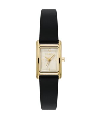 Женские часы Olivia Burton Mini Grove Black Leather Strap 16mm