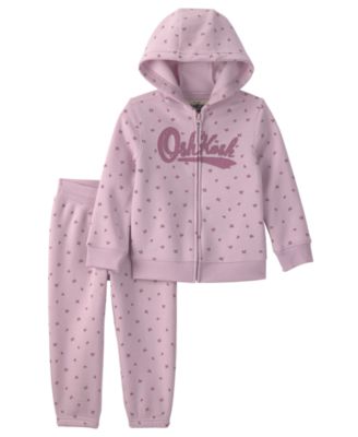 Osh Kosh Детский комплект из худи и брюк с цветочным принтом для девочек