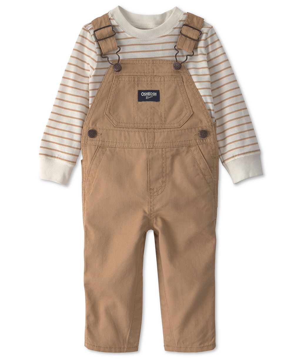 Детский комплект Osh Kosh: топ с длинным рукавом и комбинезон