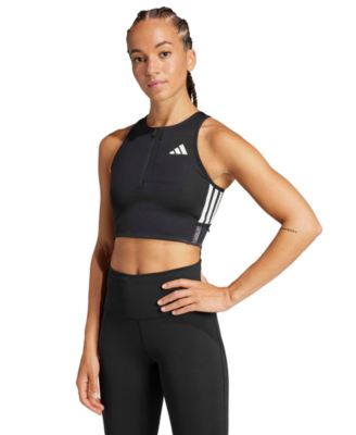 adidas Women's Adizero Running Gel Pocket Crop Top
