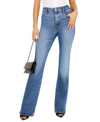 Good American Petite High-Rise Bootcut Jeans