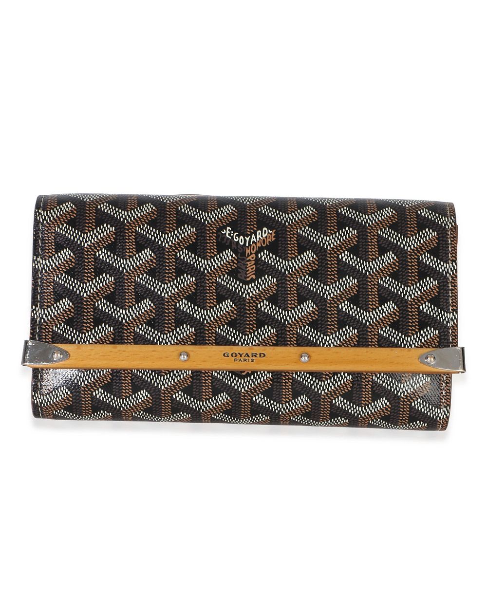 Pre-Owned Gucci мини-клатч Monte Carlo из кожи Goodyear, золотисто-чёрный цвет