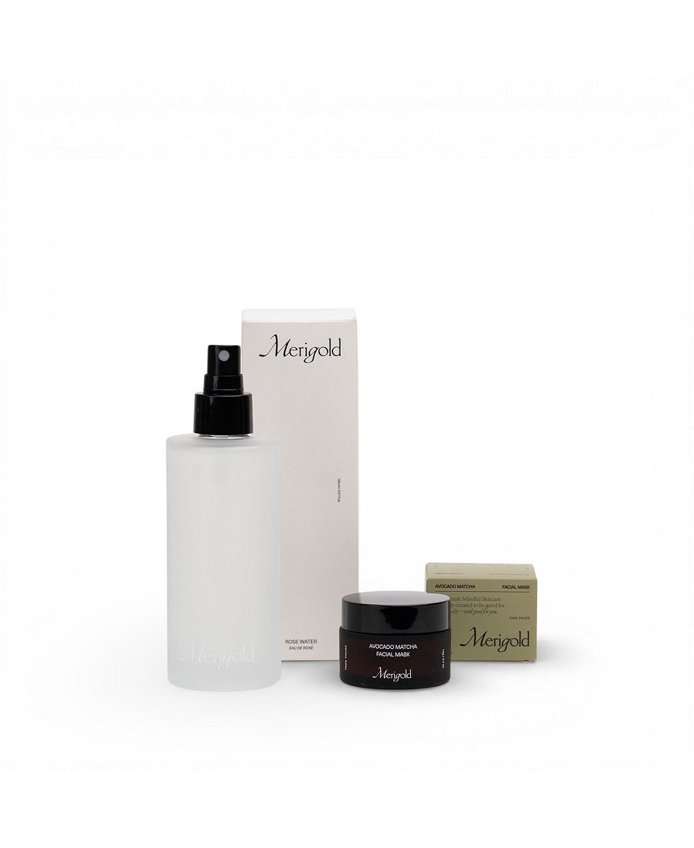 Набор масок Merigold: Merigold, Rose Water и Avocado Matcha Mask