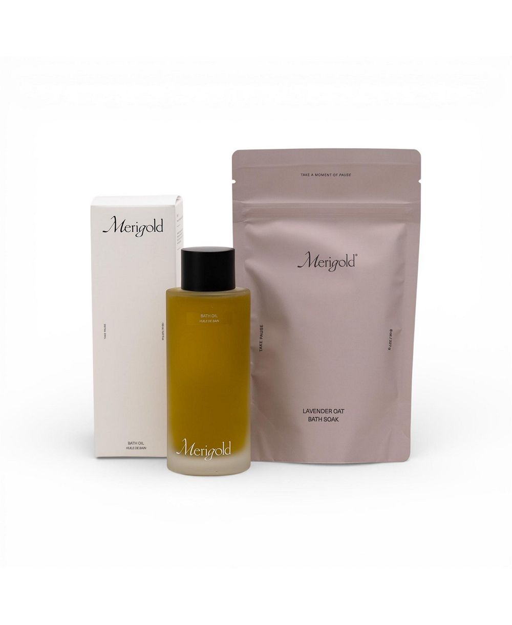 Набор Merigold Bath Oil and Lavender Oat Bath Soak