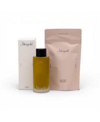 Merigold, Bath Oil and Salt and Citrus Bath Soak Bundle