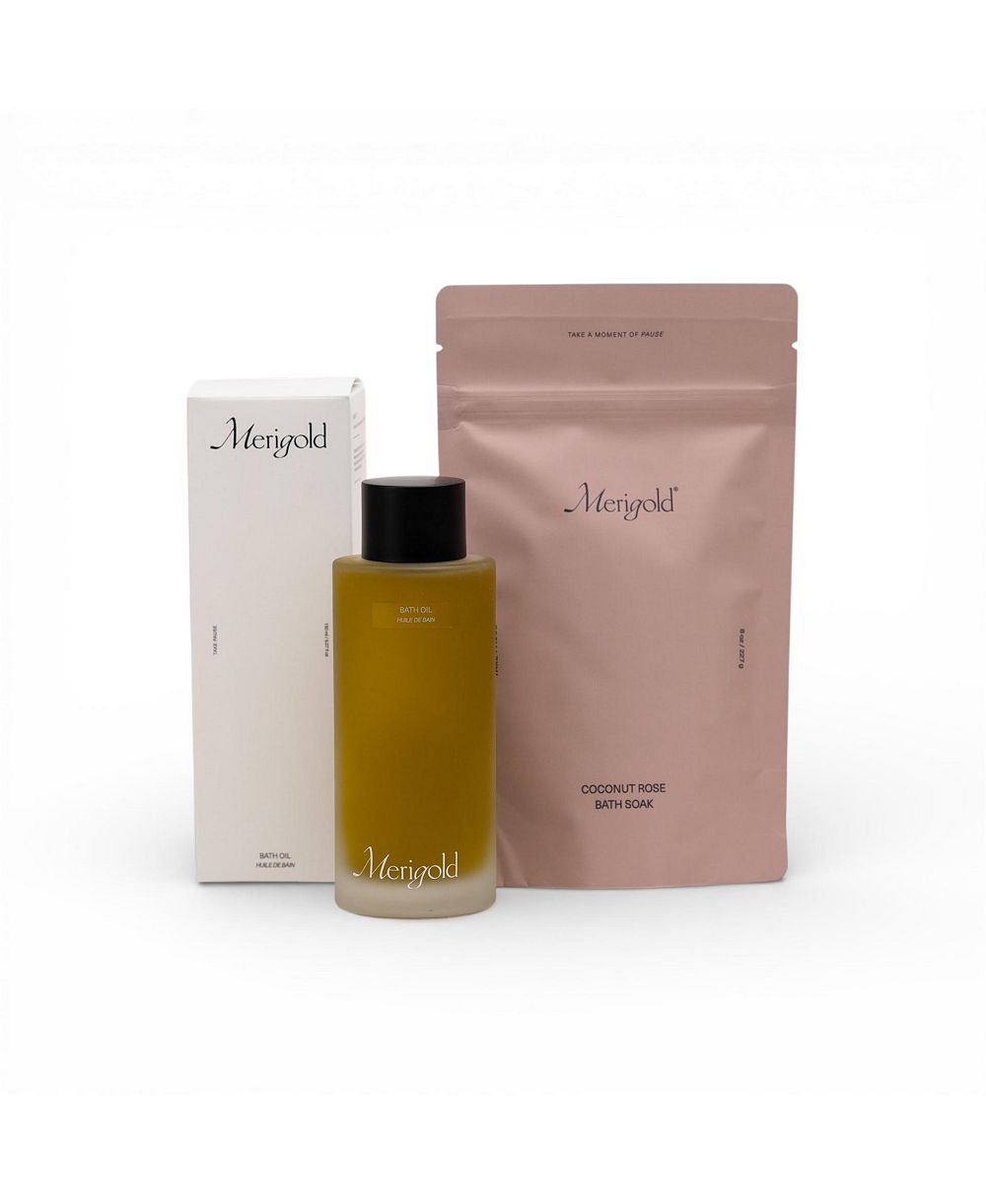 Набор Merigold: масло для ванны и средство для ванны Coconut Rose