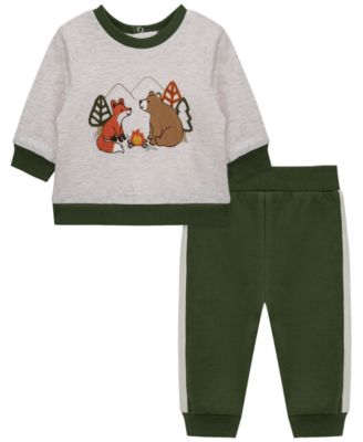 Little Me Детский комплект из свитшота и брюк Camp Friend's Active Crewneck