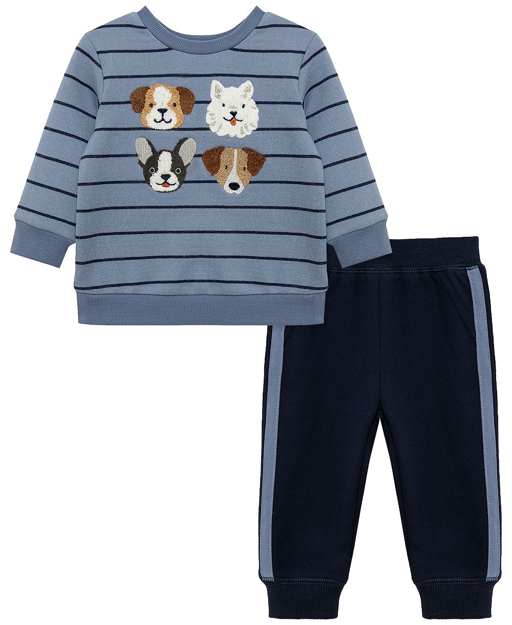 Комплект Little Me Baby Boys' Puppy Graphic Sweatshirt and Pants, 2-Piece Set