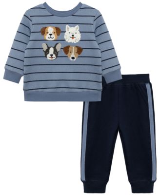 Комплект Little Me Baby Boys' Puppy Graphic Sweatshirt and Pants, 2-Piece Set