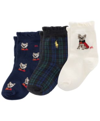Детские носки Polo Ralph Lauren Holiday для малышей, 3 шт.