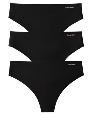 Calvin Klein бесшовные трусики-стринги из микрофибры Invisibles, 3-Pack, QD5416