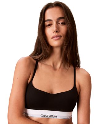 Calvin Klein Women's Icon Cotton-Modal Blend Lightly Lined Wirefree Bralette, QF8994