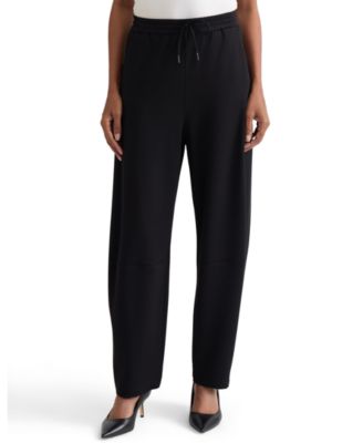 Jones New York Women's Pull-On Barrel-Leg Mid-Rise Pants