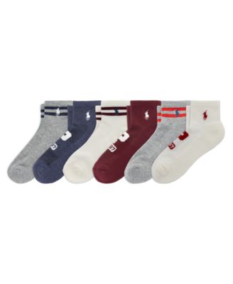 Мужские носки Polo Ralph Lauren Women's Varsity Polo 1967 Crew Socks, 6-Pack