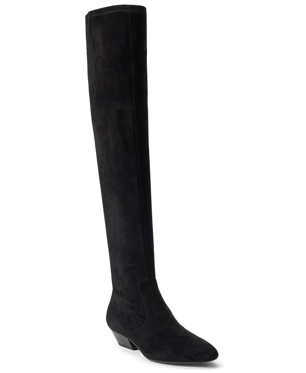 Lauren Ralph Lauren Women's Weslee Stretch Zipper Tall Boots