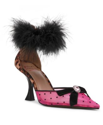 Женские туфли Betsey Johnson x Patis Hilton Cherie с перьями
