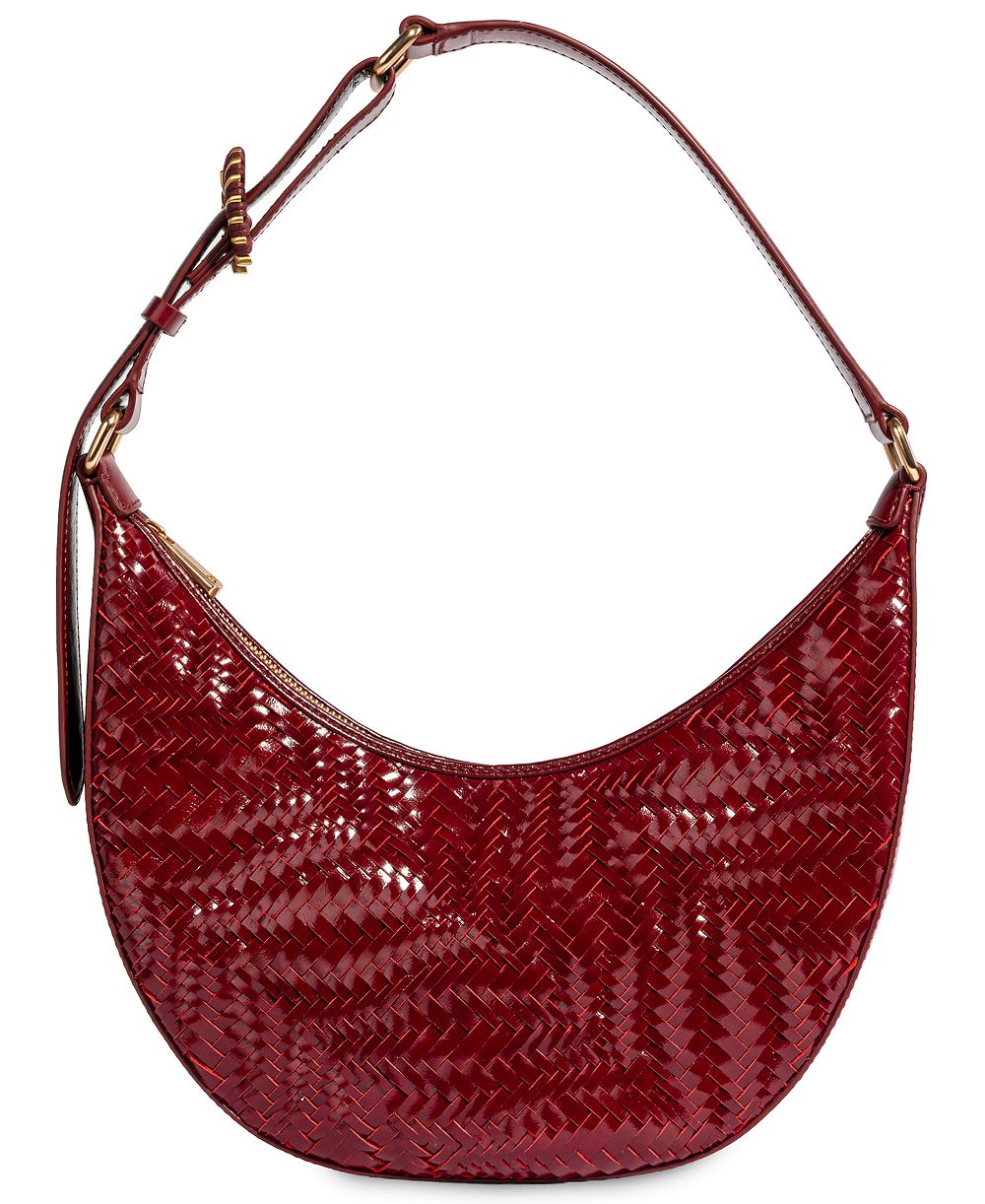 Sam Edelman маленькая плечевая сумка Charli Woven Crescent, регулируемая