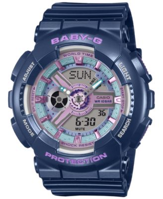 Женские часы G-Shock Baby-G Japanese Quartz Navy Resin 43.4mm