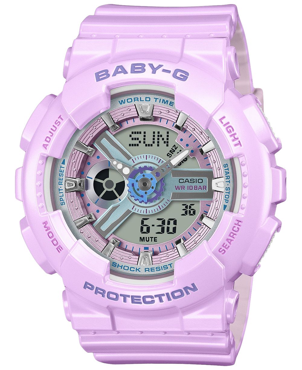 G-Shock Women's Baby-G Japanese Quartz Purple Resin Watch 43.4mm