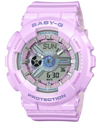 Женские часы G-Shock Baby-G Japanese Quartz Purple Resin 43.4mm