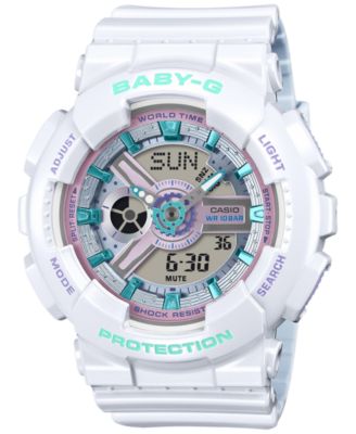 G-Shock Women's Baby-G Japanese Quartz White Resin Watch 43.4mm