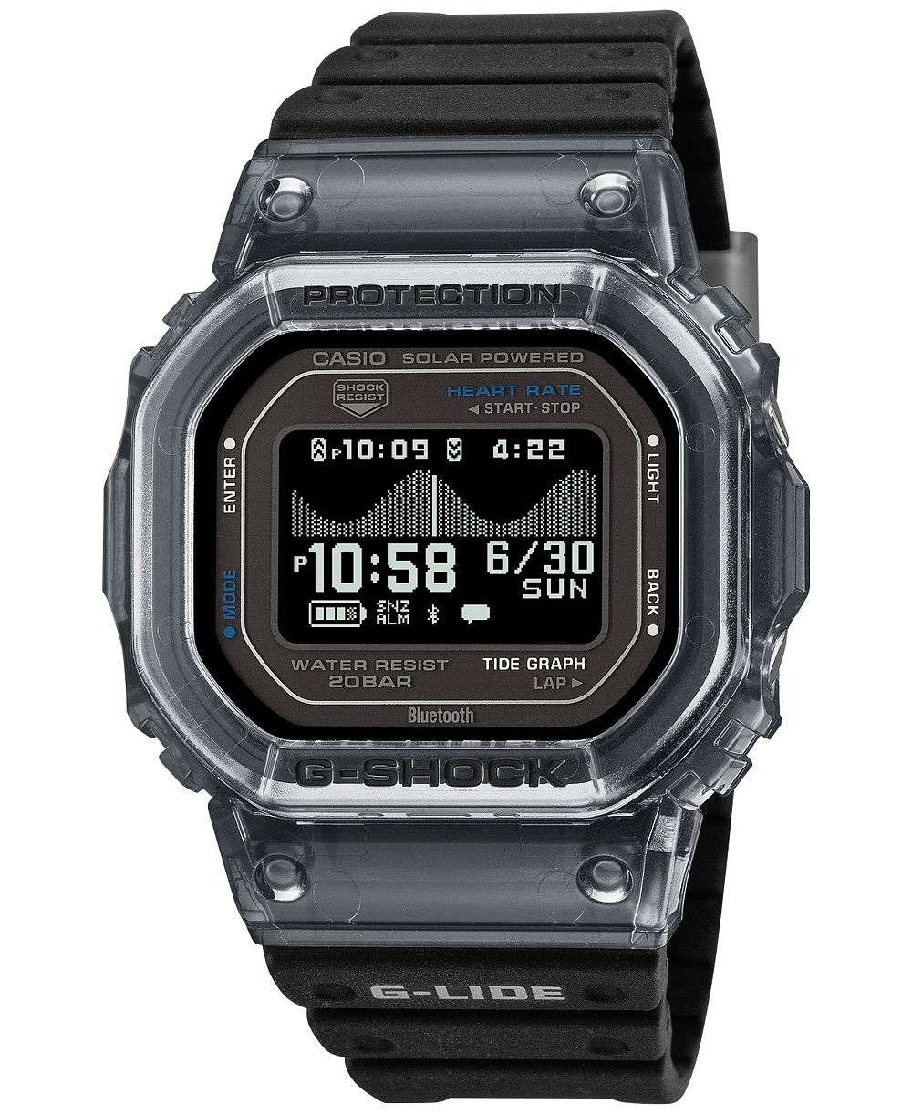G-Shock Мужские часы Japanese Quartz Black Soft Urethane 51.1mm