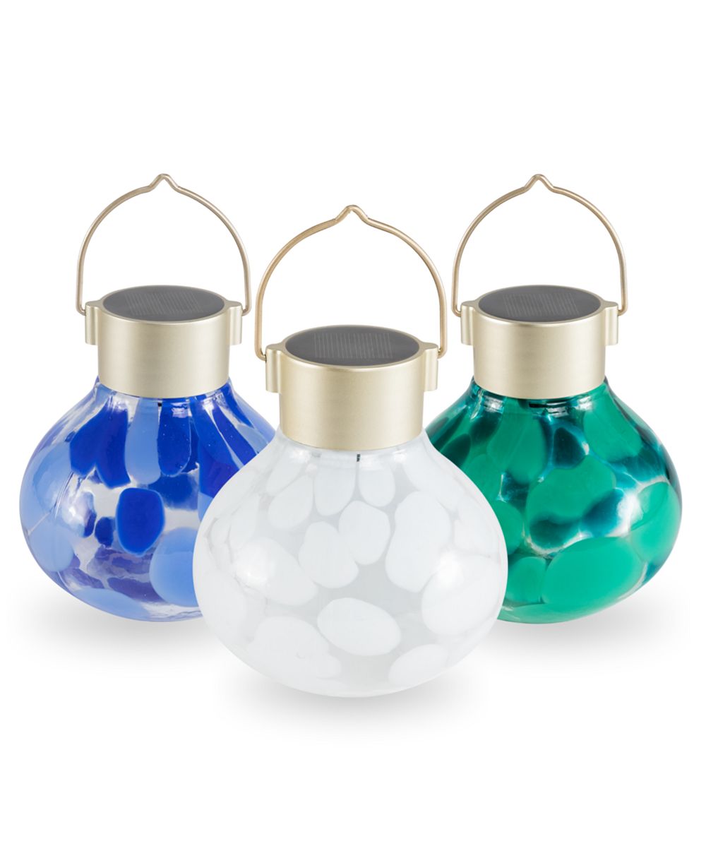 Allsop Home & Garden, Solar Tea Lantern Multi-Colored 3-pack