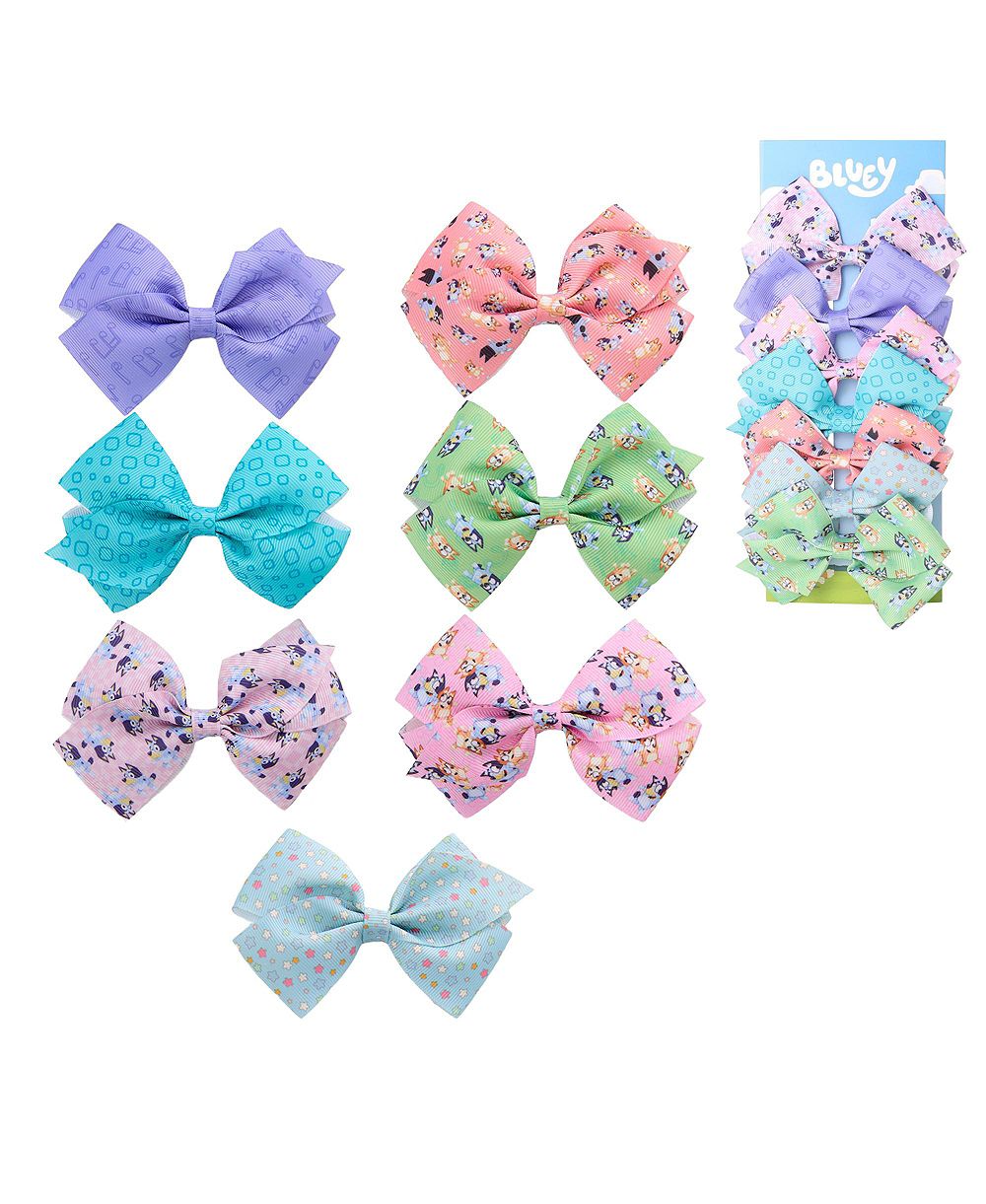 Bingo and Bluey набор заколок для волос 7 шт. Official License, Bluey Accessories
