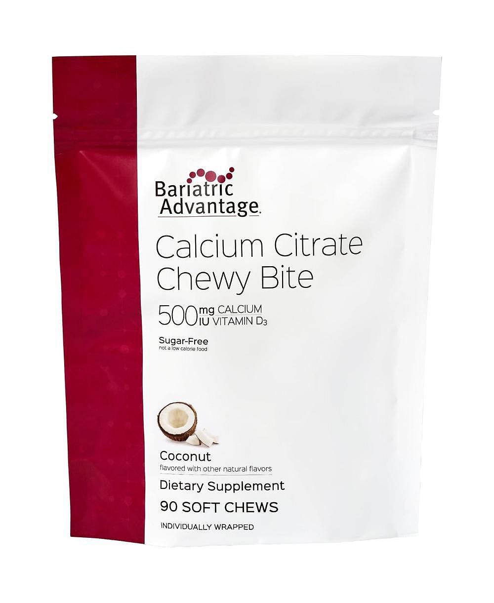 Кальций Bariatric Advantage Calcium Citrate Chewy Bites 500 mg, 90 шт