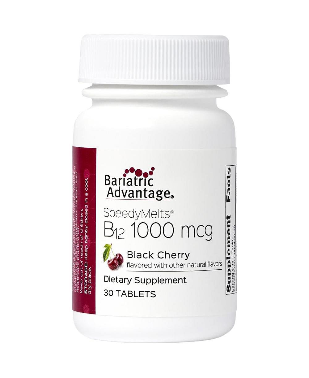 Витаминная добавка Bariatric Advantage B 12 Speedy Melts с фолиевой кислотой, вишневый вкус, 30 шт.