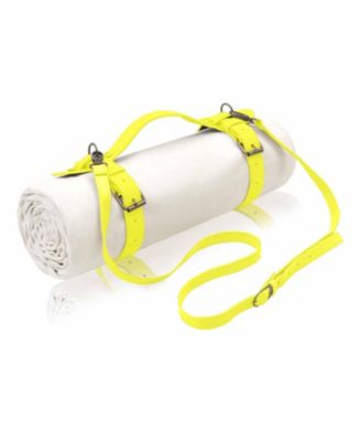 Neon yellow shoulder strap