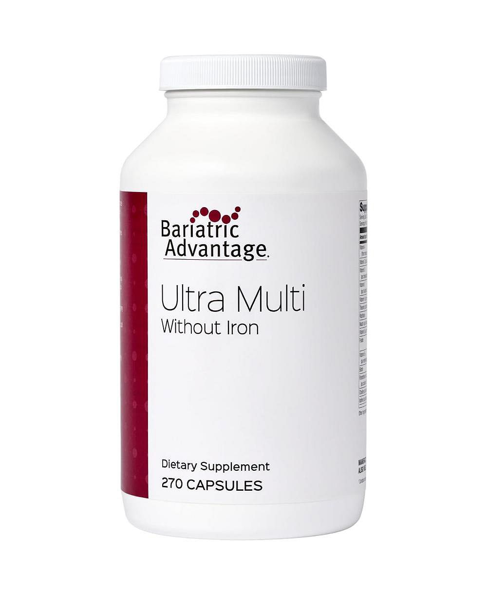 Bariatric Advantage Ultra Multi без железа, высокоэффективный мультивитаминный комплекс для пациентов после бариатрической операции, 270 капсул